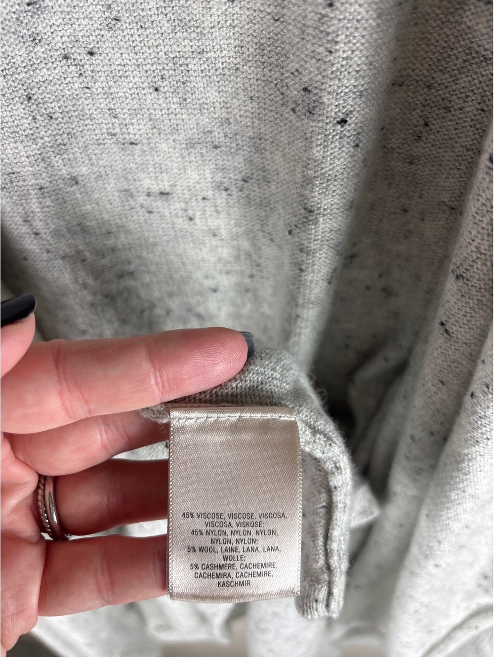Anthropologie Moth > Gray Open Trumpet Sleeve Cardigan Extra Small - Picture 5 of 6